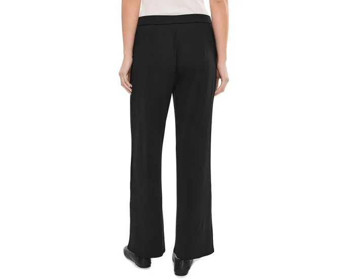 Широкие брюки Eileen Fisher с резинкой из ребристого трикотажа