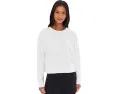 Кроп-свитшот Eileen Fisher из окрашенного в готовом виде велюра