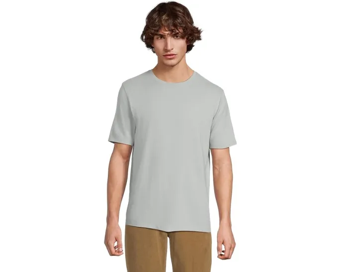 Футболка Vince Short Sleeve Crew из пима-хлопка с рельефным узором