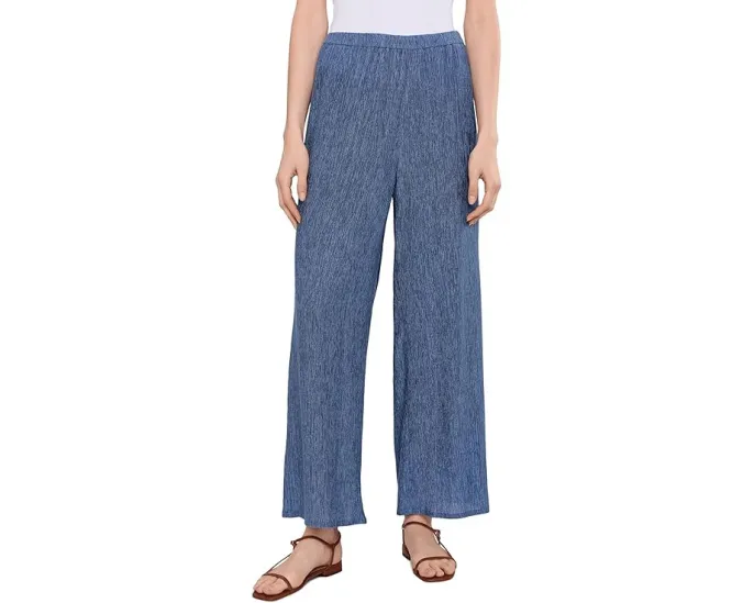 Плиссированные широкие брюки Eileen Fisher Woven Plisse