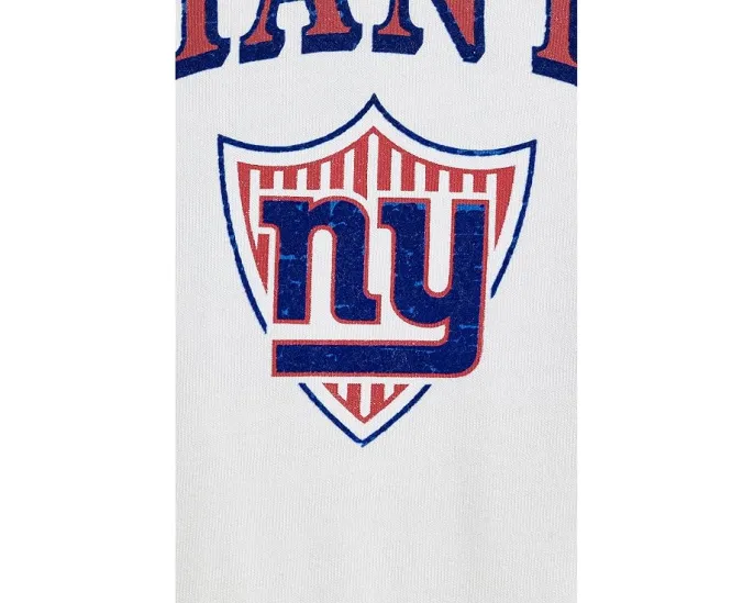 Футболка NFL New York Giants с полосами на кокетке для детей Junk Food