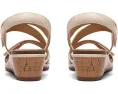 Clarks Kacha Wave сандалии на низком клине из мягкой кожи и контрастными ремешками