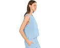Топ Eileen Fisher из легкого денима с круглым вырезом