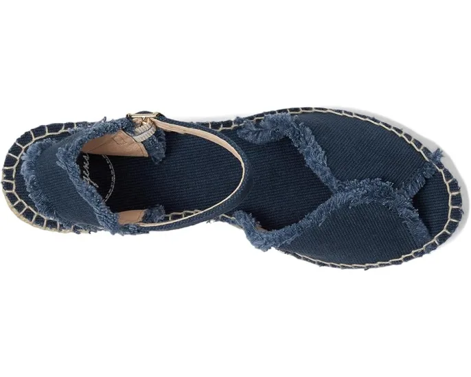 Сандалии Toni Pons Isaura из хлопка с бахромой на клиновидном каблуке