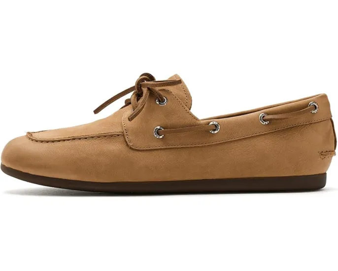 Кроссовки Sperry Slimboat из темно-коричневой кожи с 360° шнуровкой