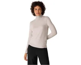 Тонкий джемпер Eileen Fisher с воротником-водолазкой и полупрозрачным эффектом