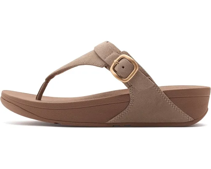 FitFlop Сандалии Lulu из замши с пряжкой и перемычкой