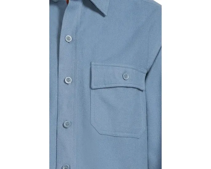Рубашка Chamois Shirt от L.L.Bean с традиционным кроем и начесом