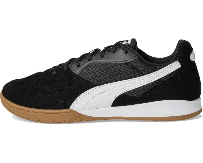 Футбольные бутсы Puma King Top для залов с декор-строчкой и мягким искусственным замшем