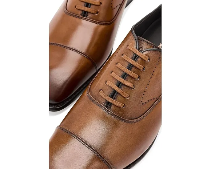 Johnston & Murphy Ashton Cap Toe туфли кэп-тое из натуральной зернистой кожи