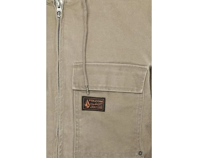 Рабочая куртка Freshdust с капюшоном из плотного хлопка Volcom