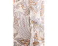 Блуза из жоржета с узором пейсли и оборками Lauren Ralph Lauren