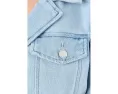 Короткий джинсовый жакет Puff Sleeve Cropped Denim Trucker от Liverpool Los Angeles
