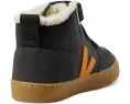 Детские зимние кроссовки VEJA Small V-10 Mid с искусственным мехом