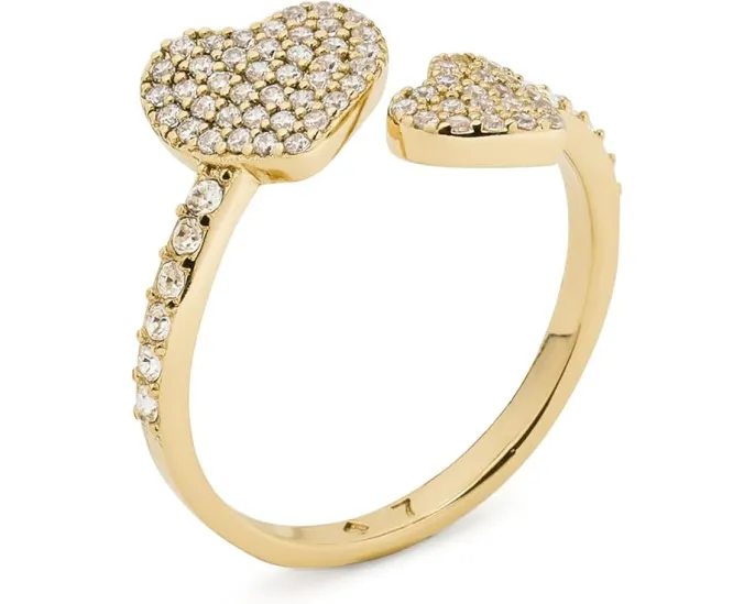 Кольцо Kate Spade New York Yours Truly Pave Heart с позолотой