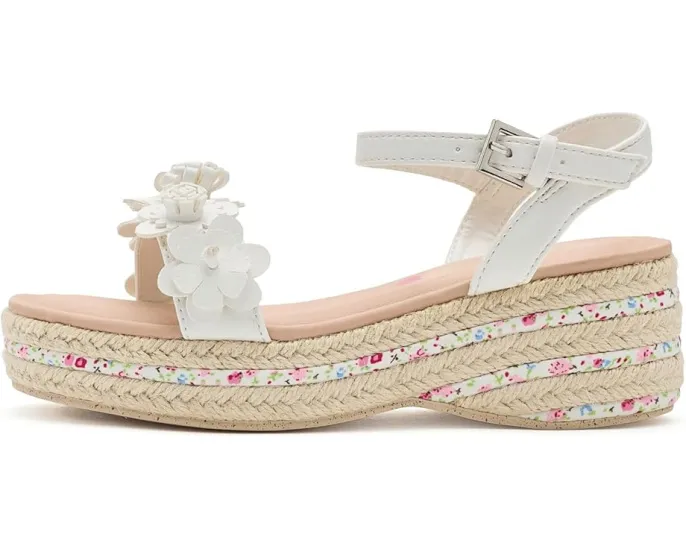 Детские сандалии Steve Madden Kids Dori с цветочными аппликациями и подошвой в стиле эспадрилий