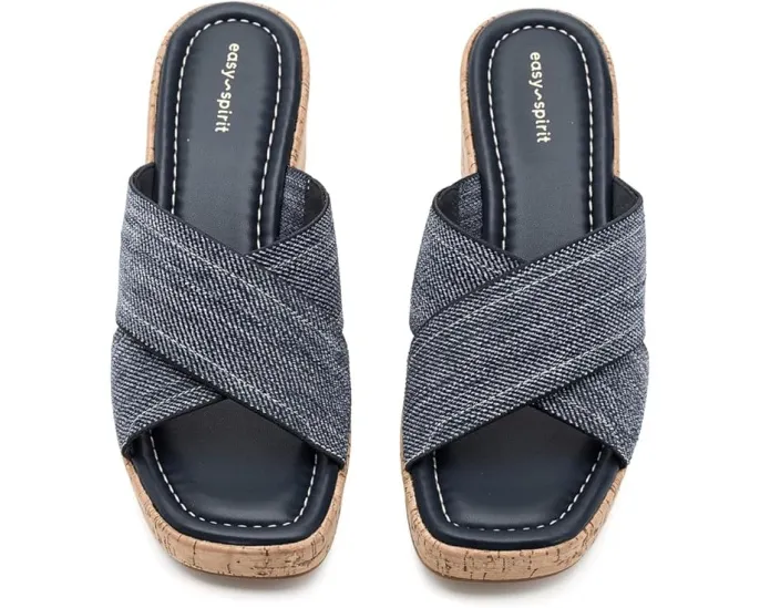 Босоножки Easy Spirit Fawn на танкетке с перекрестными ремешками