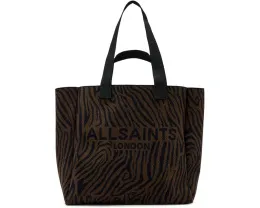 Сумка-тоут AllSaints Izzy Zebra East/West из полиэстера с принтом зебра