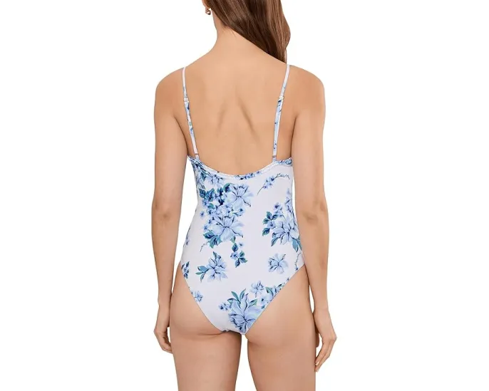 Цельный купальник Britt с рюшами-бабочками и регулируемыми бретелями