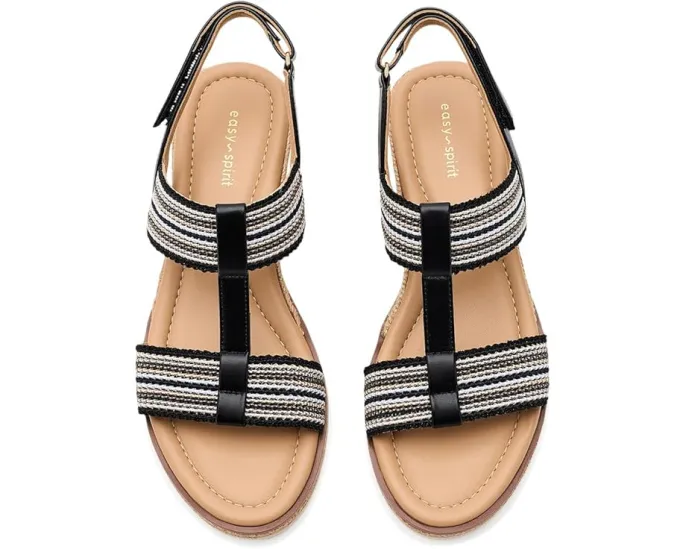 Сандалии Easy Spirit Selene на танкетке с ремешком на щиколотке