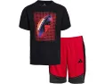 Adidas Детский комплект Color Block с шортами и футболкой