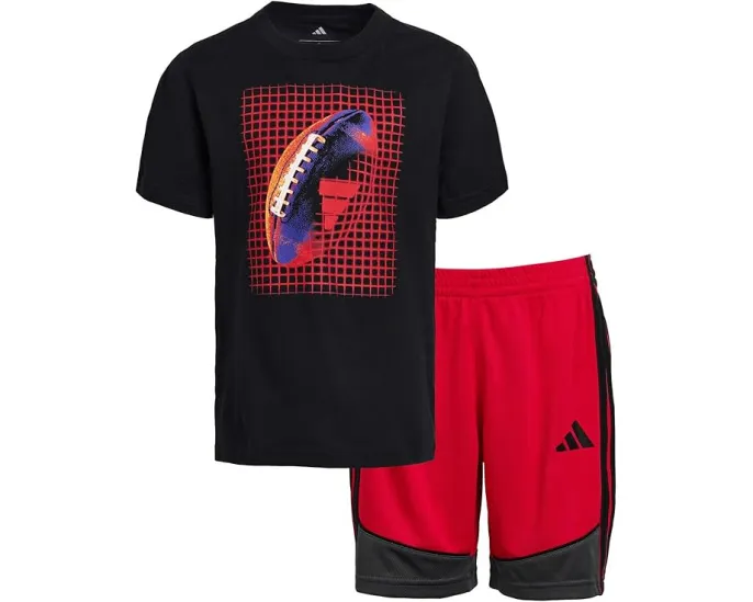 Adidas Детский комплект Color Block с шортами и футболкой