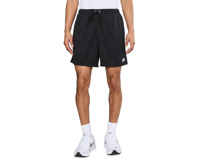 Шорты Nike Club Mesh Flow с сетчатой тканью и карманами