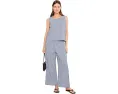 Жилет Eileen Fisher с V-образным вырезом в клетку из органического хлопка