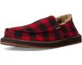 Лоферы Sanuk Donny Buffalo Chill с фланелевым верхом и стелькой Soft Top