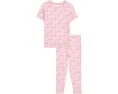 Детская пижама Kickee Pants с коротким рукавом и принтом обезьянки