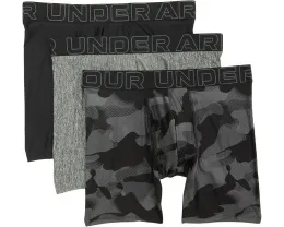 Набор из 3 боксеров Under Armour Performance Tech Print 6 дюймов