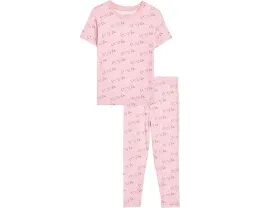 Детская пижама Kickee Pants с коротким рукавом и принтом обезьянки