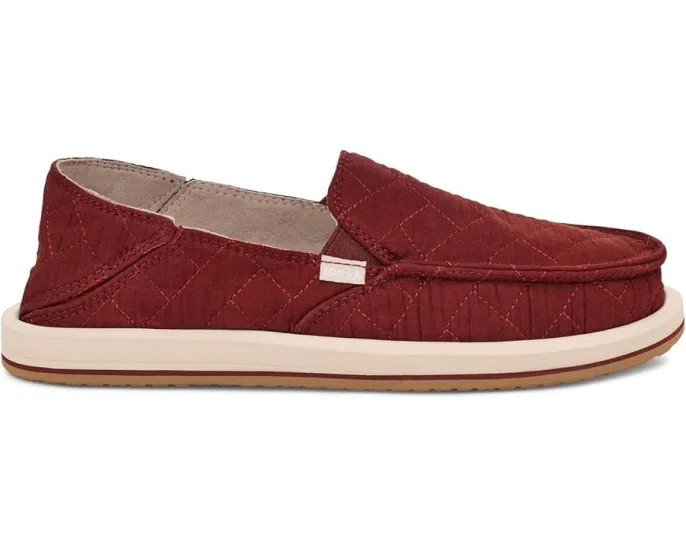 Sanuk Donna Quilted с стеганым верхом и стелькой Soft Top