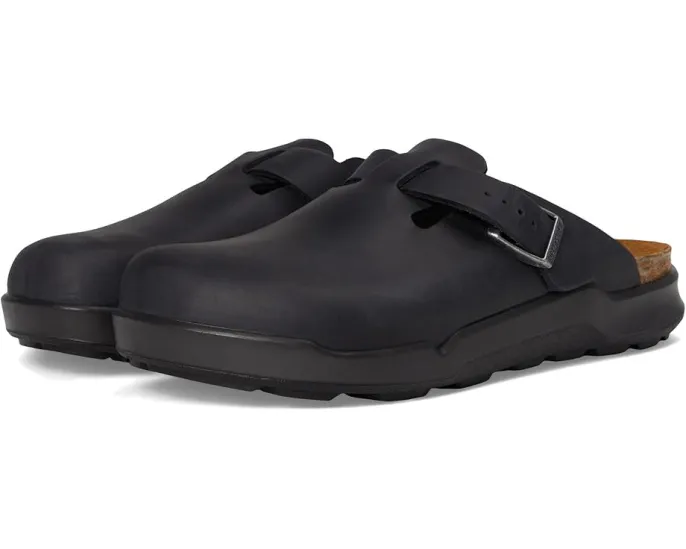 Клоги Boston Rugged от Birkenstock из нубука с пробковой стелькой