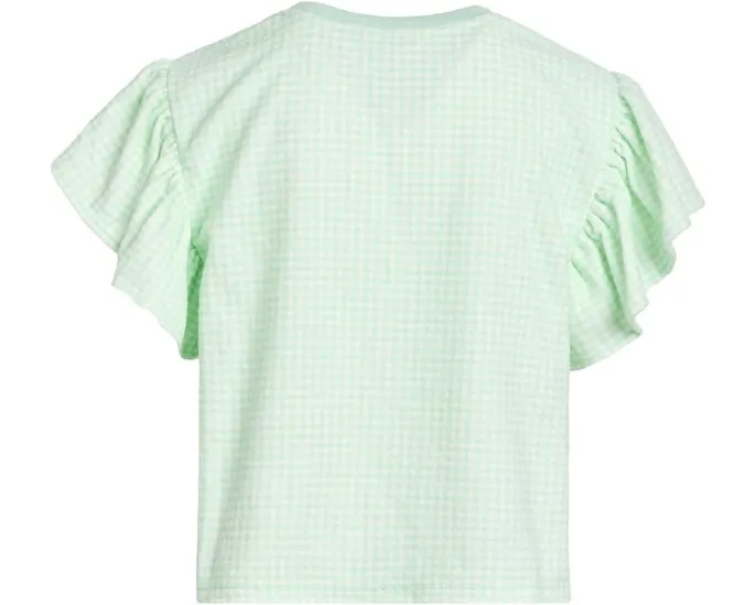 Топ Janie and Jack из махровой ткани в клетку с короткими рукавами