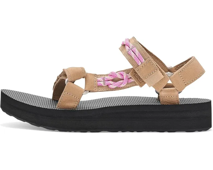 Кожаные сандалии Teva Midform Universal Knotted с деталями из альпинистской верёвки
