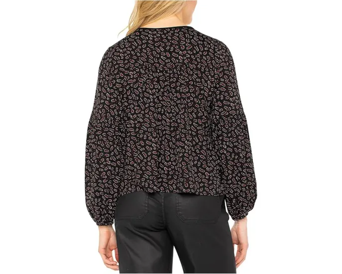 Длинная блуза Liverpool Los Angeles с пуговицами спереди и V-образным вырезом