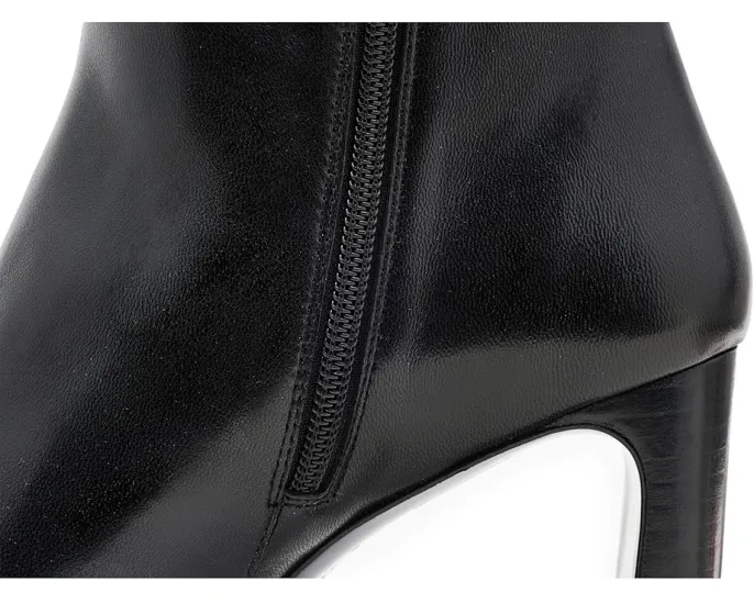 Ботинки Stuart Weitzman Babette Platform на платформе с молнией и квадратным каблуком