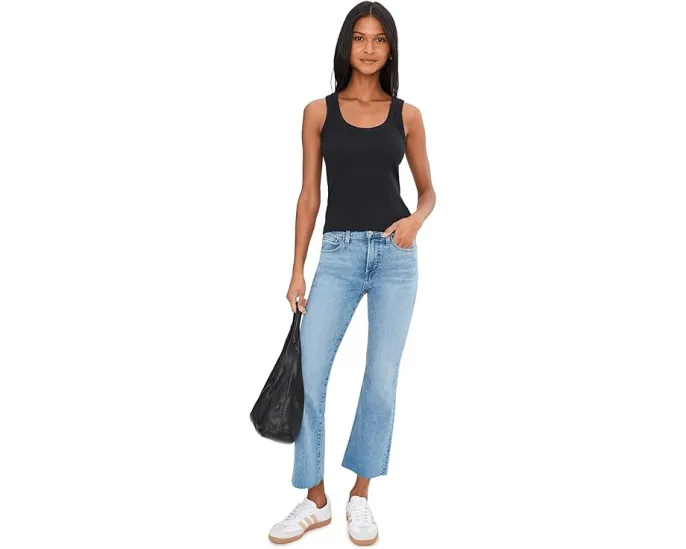 Топ Madewell (Re)Generative Cotton с рибленой фактурой и округлым вырезом