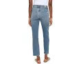 Джинсы 7 For All Mankind Calie Straight Ankle с высокой посадкой и прямым кроем