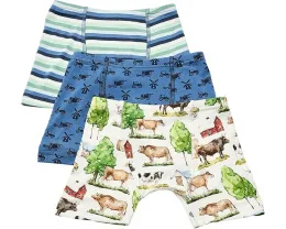 Набор из 3 боксеров для мальчиков Kickee Pants Kids с принтом и влагоотводящими свойствами