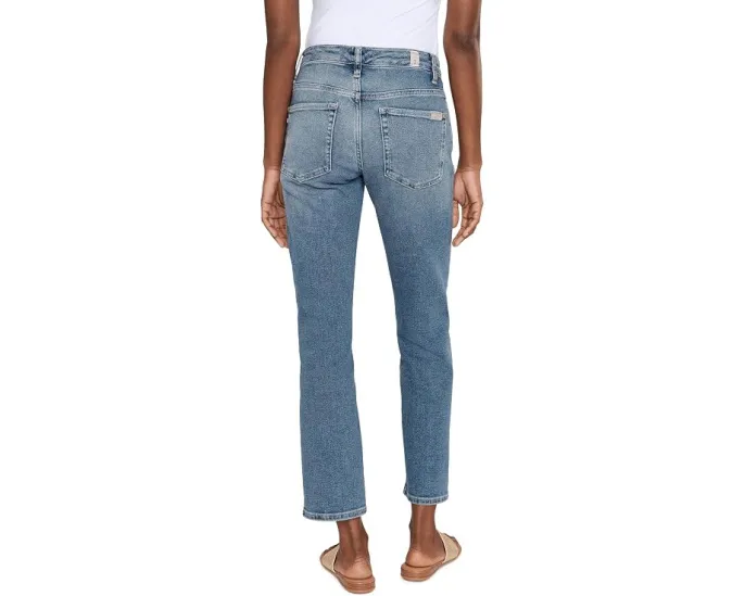 Джинсы 7 For All Mankind Calie Straight Ankle с высокой посадкой и прямым кроем