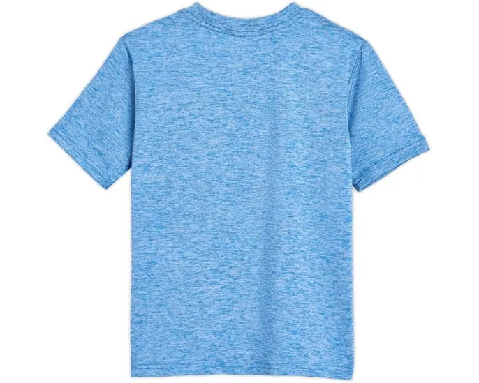 Спортивный детский комплект из футболки и шорт Puma с логотипом Racing Blue