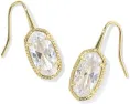 Kendra Scott Серьги-подвески Lee Cz с камнем из кубического циркония