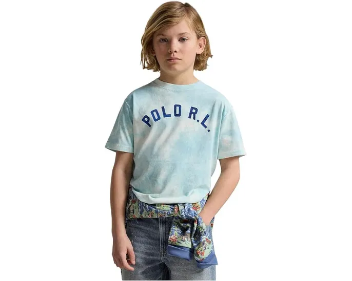 Logo Tie-Dye Cotton Tee (Big Kid)