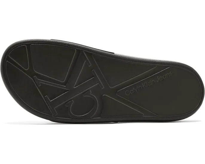 Сланцы Calvin Klein Wythe с логотипом CK и круглым открытым носком