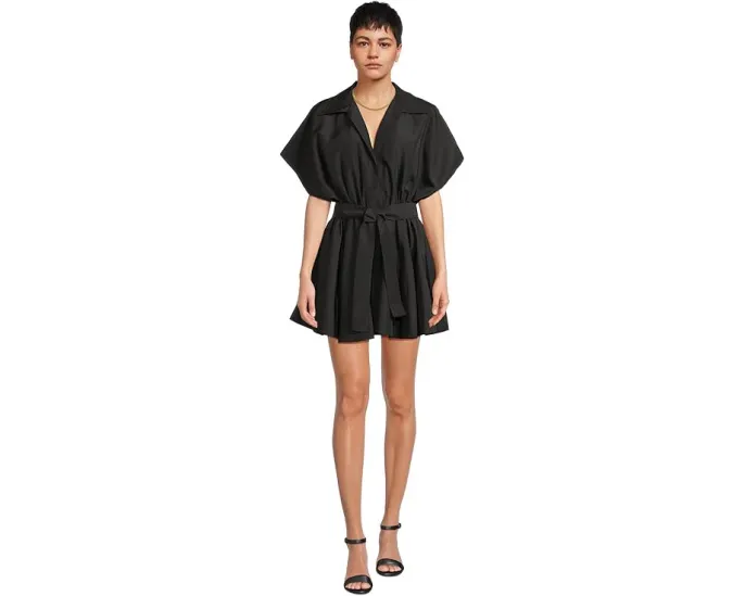 Мини-платье Norma Kamali Super Oversized с расклешенным низом и воротником