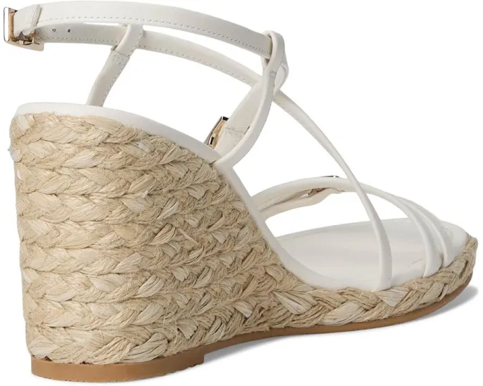Босоножки Stuart Weitzman Georgie Espadrille на танкетке из джута с регулируемыми ремешками