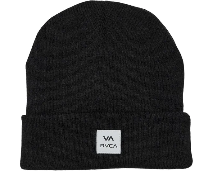Шапка RVCA Va Atw Beanie с отворотом и тканой нашивкой