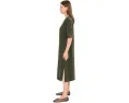 Платье Eileen Fisher миди из махры с воротником-хомутом